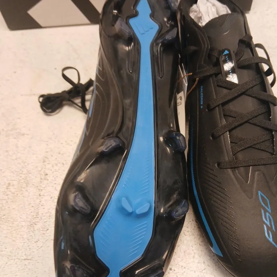ADIDAS F50 HYPERFAST PRO FG SOCCER BOOTS – BLACK/BLUE, UK 7½