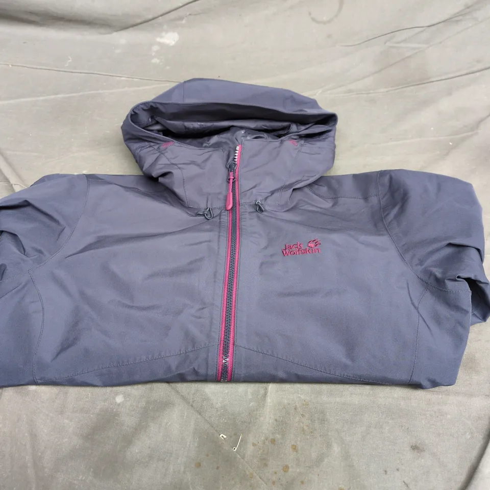 JACK WOLFSKIN WOMEN'S JACKET – NAVY/GREY, UK 8/10