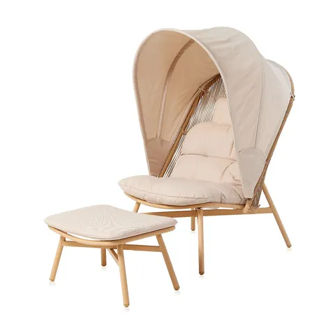 MY GARDEN STORIES CANOPY CHAIR AND FOOTSTOOL
