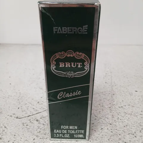BOXED FABERGE BRUT CLASSIC FOR MEN EAU DE TOILETTE 100ML