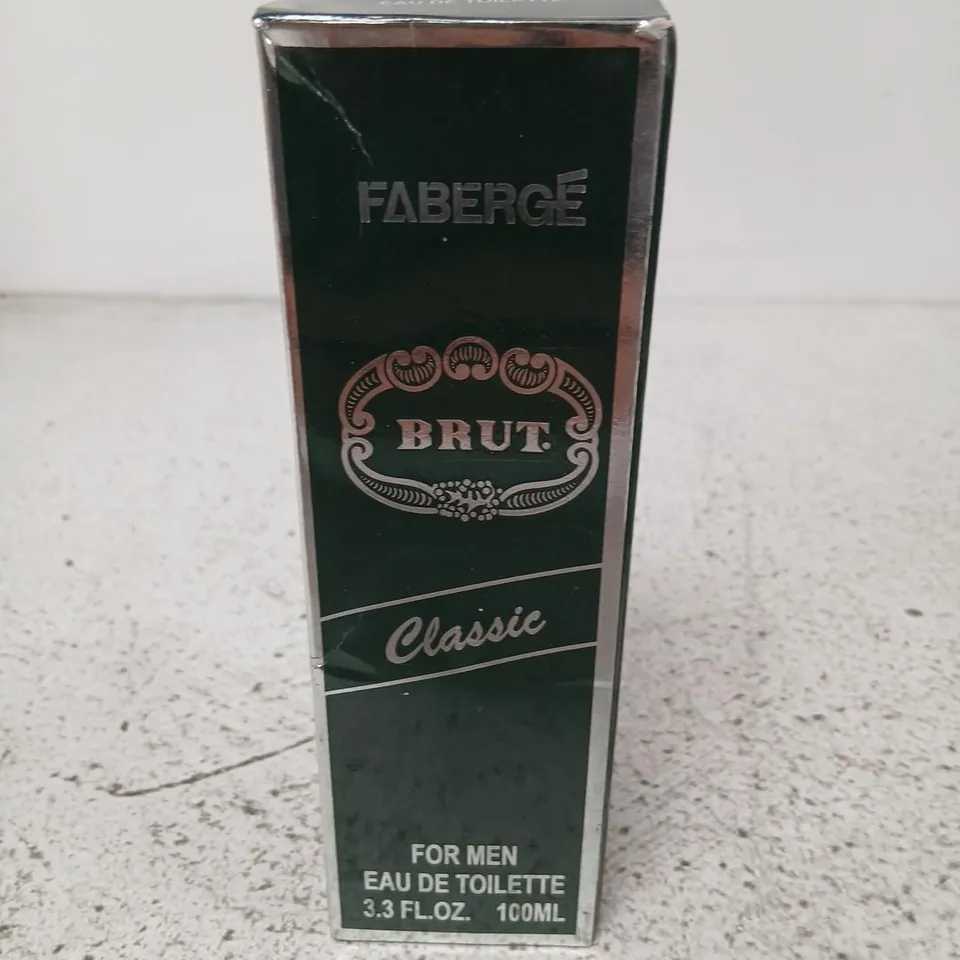 BOXED FABERGE BRUT CLASSIC FOR MEN EAU DE TOILETTE 100ML