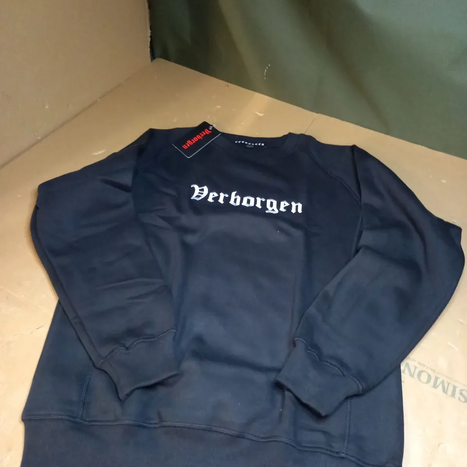 DERBORGEN BLACK SWEATSHIRT SIZE M 