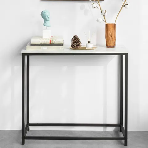 BOXED ALMUS 80CM CONSOLE TABLE BLACK