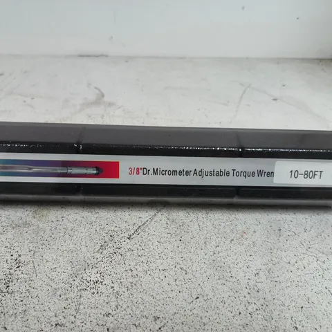 SEALED 3/8IN DRIVE MICROMETER-ADJUSTABLE TORQUE WRENCH, 10-80 FT-LB