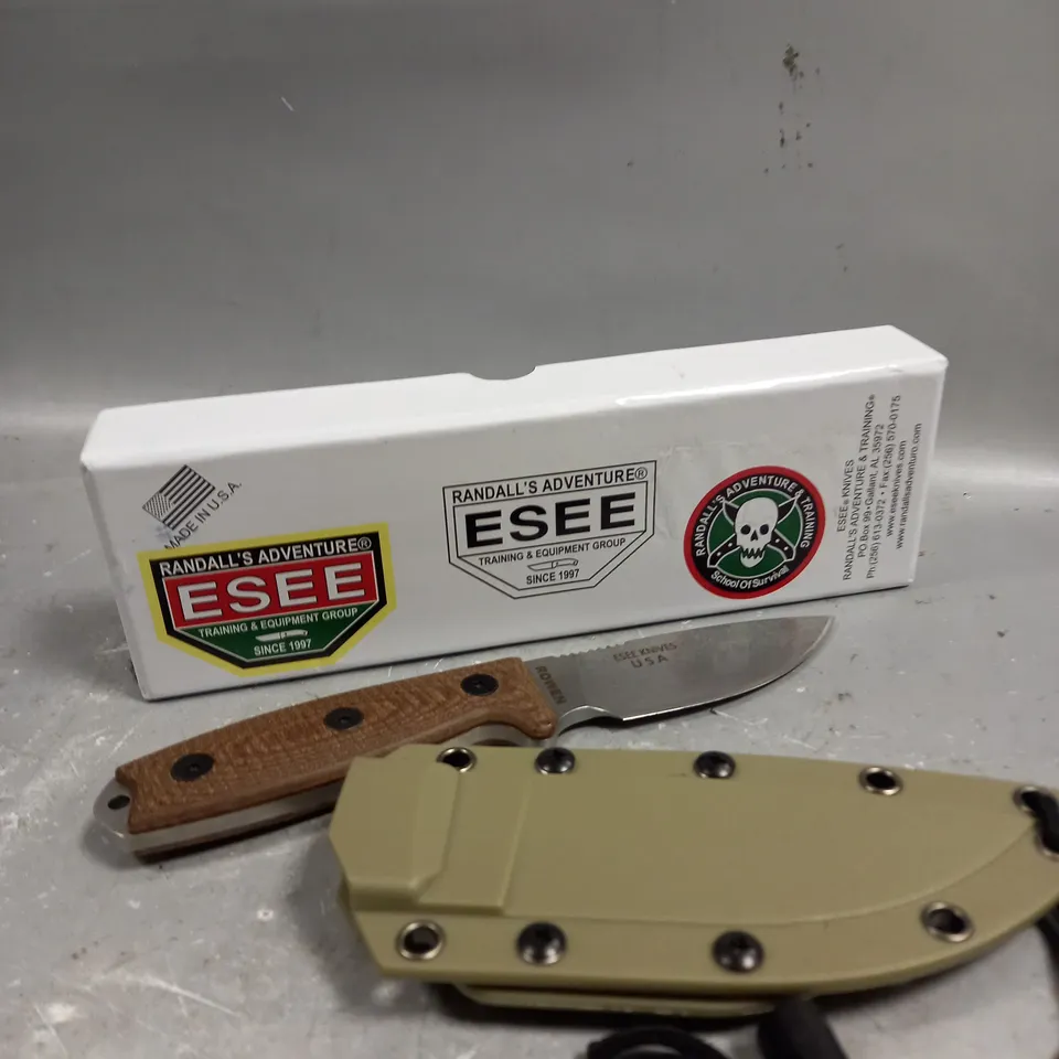 BOXED ESEE-3 ROWEN KNIFE - COLLECTION ONLY 