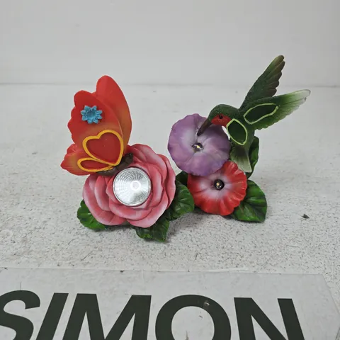 8 X SET OF TWO BIRD & BUTTERFLY SOLAR LIGHTS