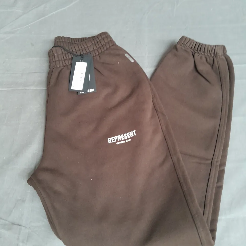 REPRESENT OWNER'S CLUB SWEATPANT IN BROWN SIZE S