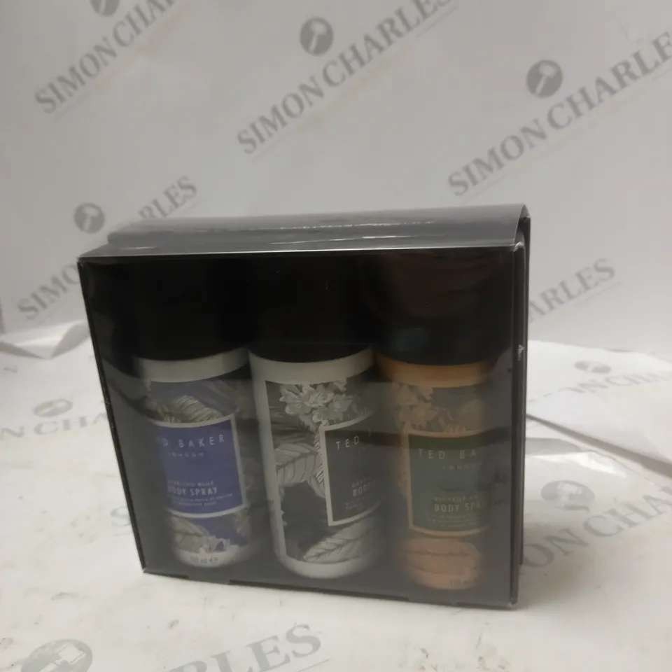 TED BAKER LONDON TRIO MENS 3 X 150ML BODY SPRAY GIFT SET FOR HIM