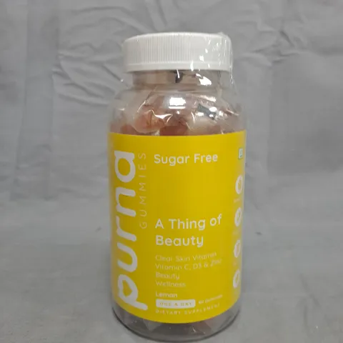 BOX OF APPROX 24 SUGAR-FREE VITAMIN GUMMIES – LEMON FLAVOUR - COLLECTION ONLY 