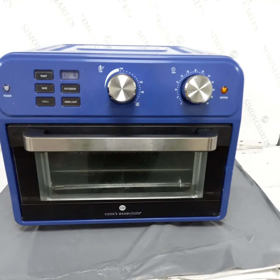 COOK'S ESSENTIAL 21-LITRE AIR FRYER OVEN IN BLUE