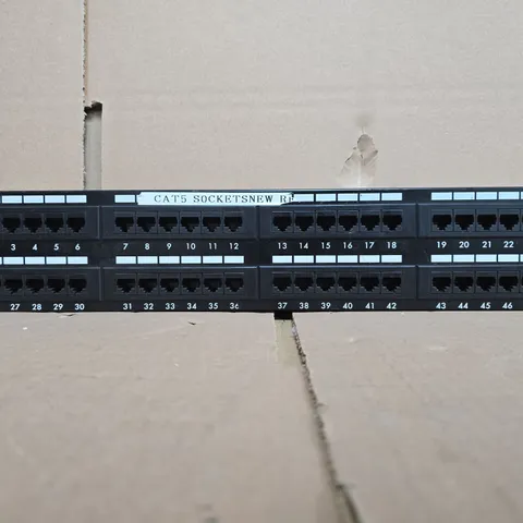 EXCEL 48-PORT CAT5E PATCH PANEL (T568B)