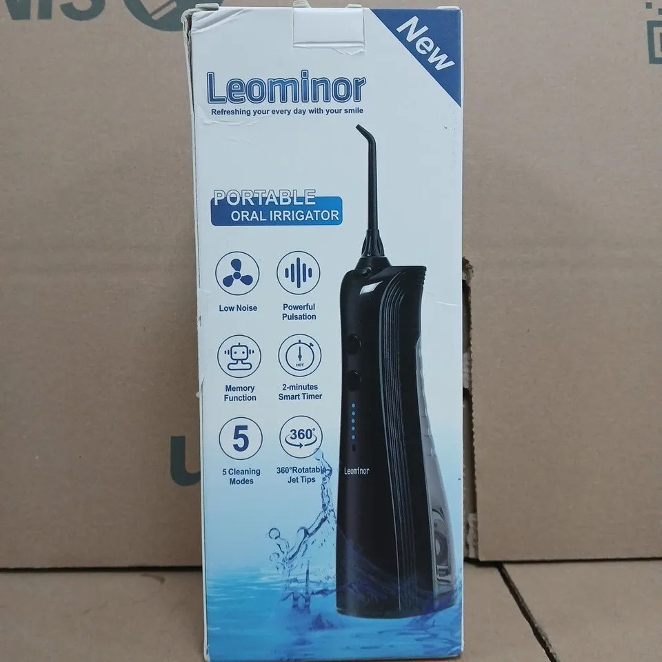 BOXED LEOMINOR PORTABLE ORAL IRRIGATOR