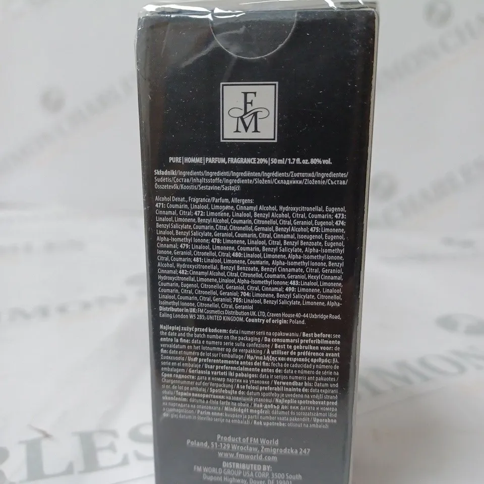 FEDRICO MAHORA PURE PARFUM HOMME 50ML - SEALED