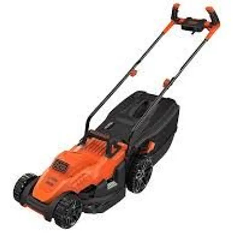 BLACK + DECKER 1400W 34 CM LAWNMOWER WITH BIKE HANDLE CONTROLS