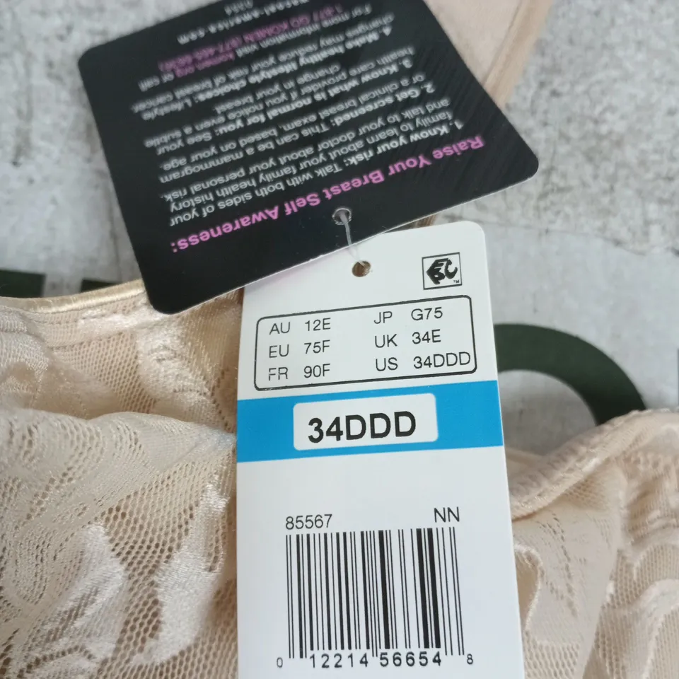 WACOAL THE AWARENESS BRA – NUDE BEIGE, UK 34DDD (US 34DDD)
