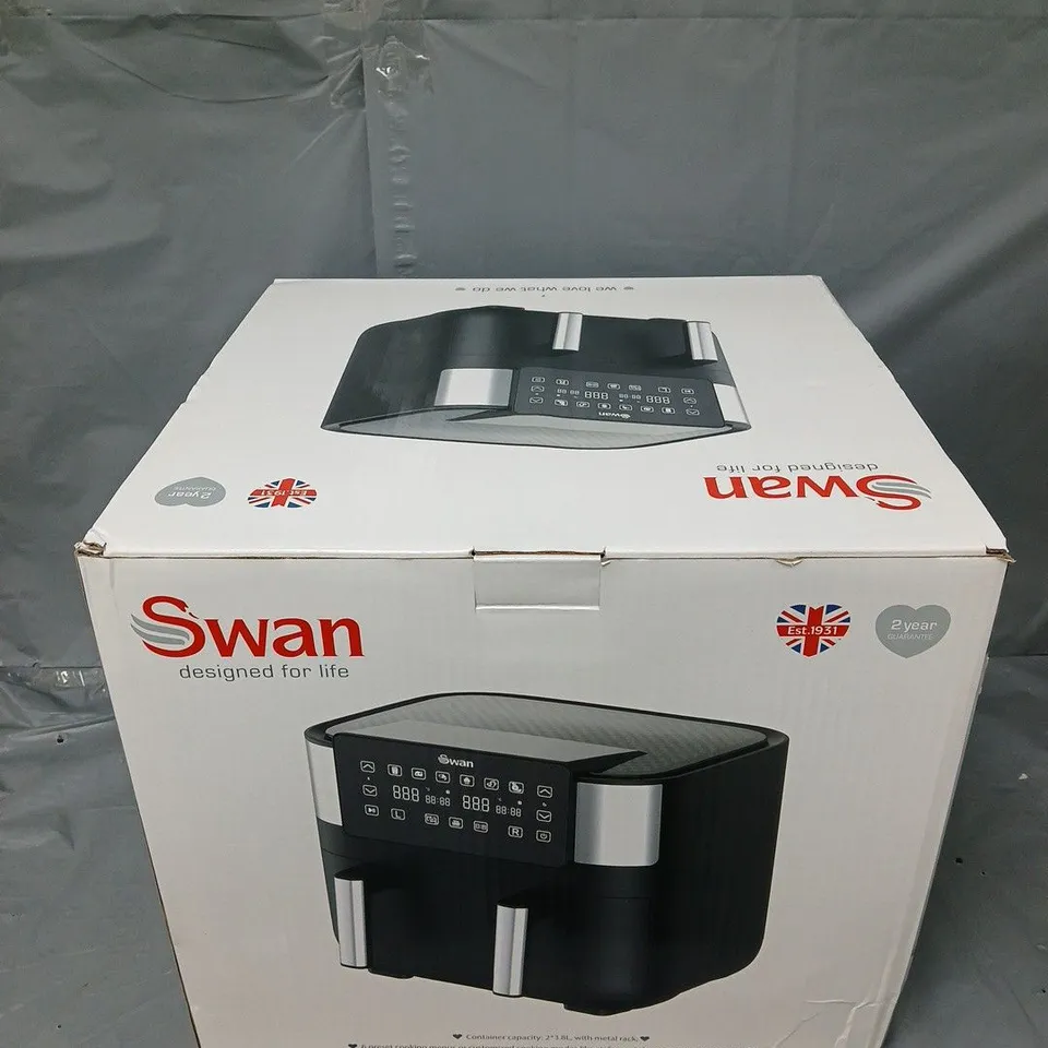 BOXED SWAN 7.6L DUAL AIR FRYER 