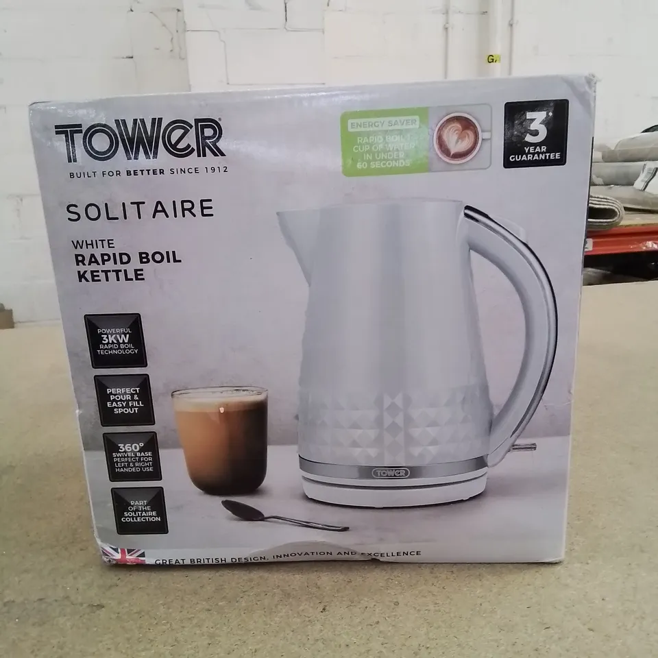 BOXED BRAND NEW TOWER KETTLE IN WHITE