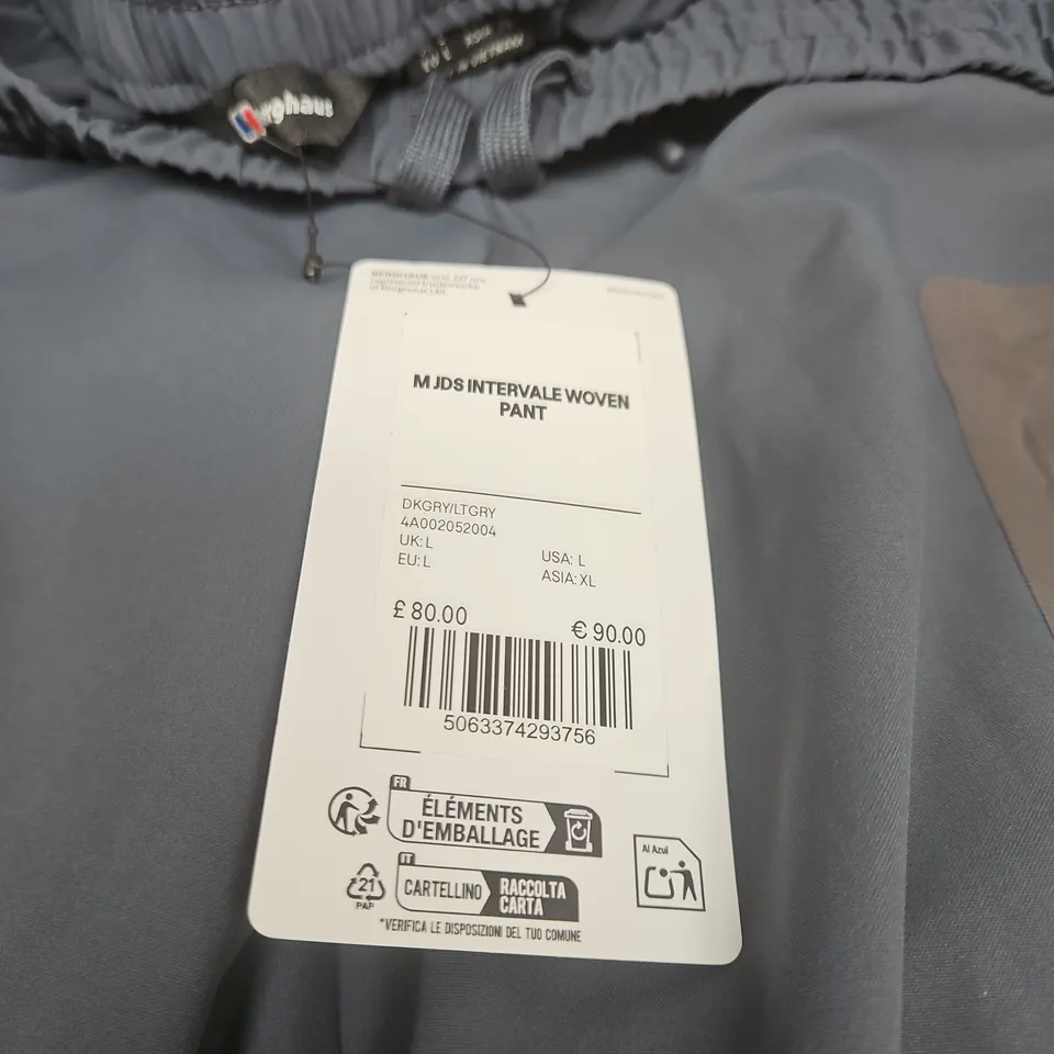 BERGHAUS LARGE INTERWOVEN PANT WITH TAGS