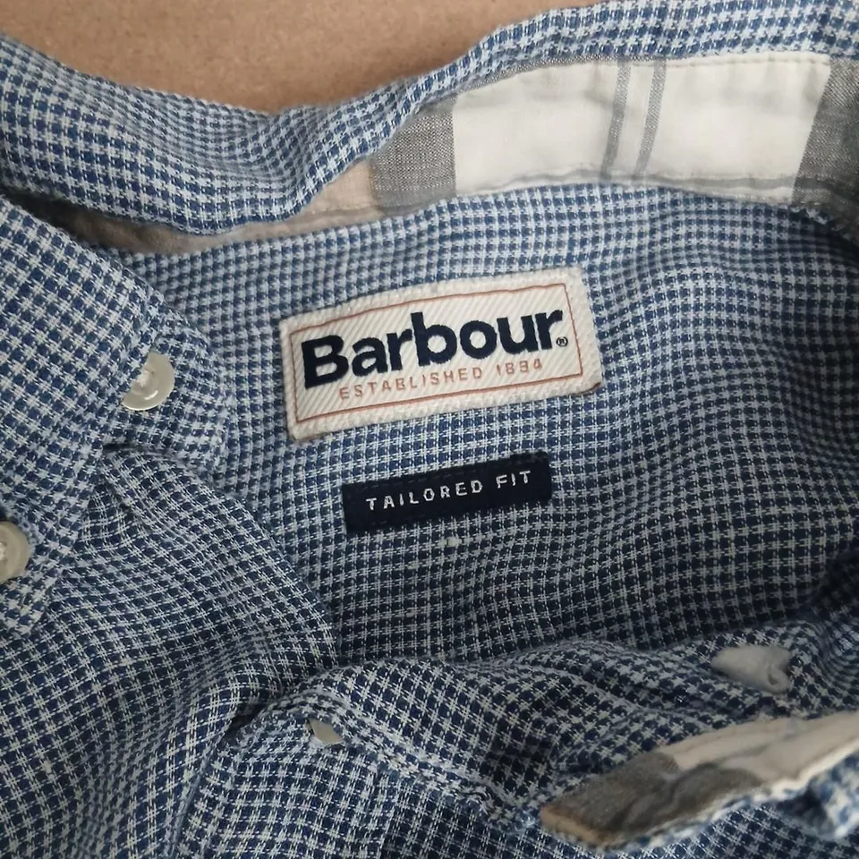 BARBOUR TAILORED FIT SHIRT – BLUE GINGHAM, MEN'S