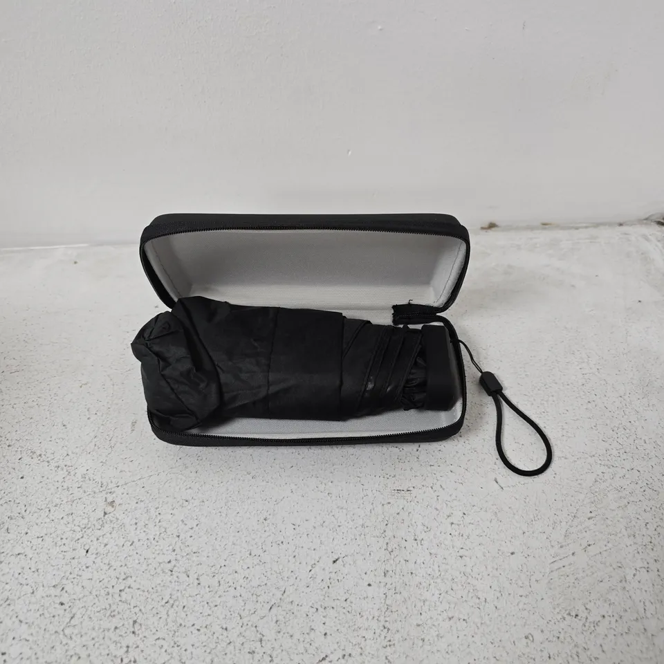 COPULAN COMPACT UMBRELLA – BLACK WITH ZIP CARRY CASE & INSTRUCTION MANUAL