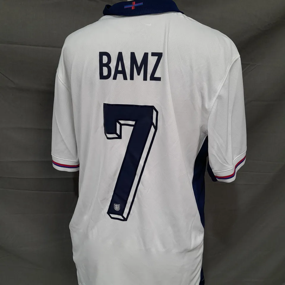 NIKE ENGLAND 2024 EUROS FOOTBALL SHIRT - BAMZ 7 - MEDIUM