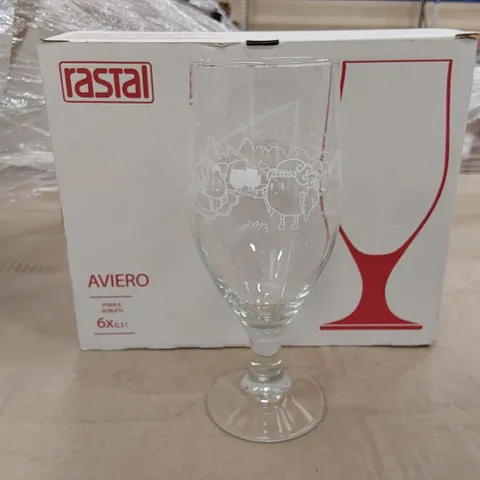 PALLET OF BRAND NEW BIER CO 0.3L BEER GOBLETS // APPROXIMATELY 152 BOXES OF 6X GLASSES