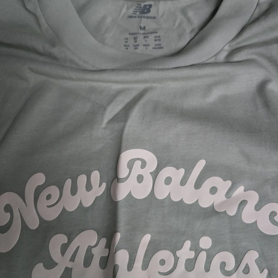 NEW BALANCE ATHLETICS GREEN CREW T-SHIRT - M