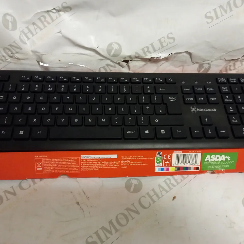 BLACKWEB WIRELESS SILENT KEYBOARD