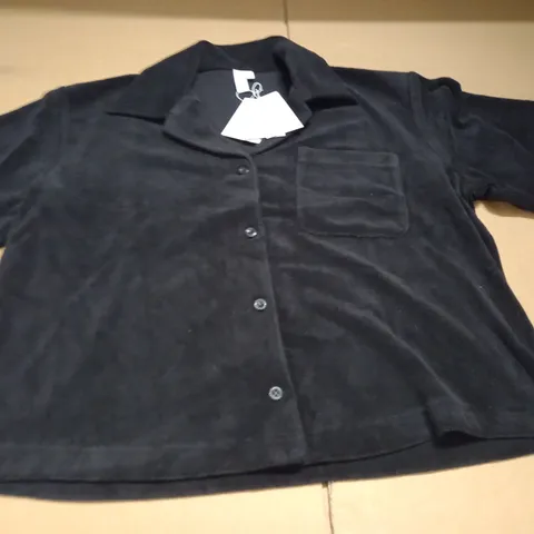 &OTHER STORIES BLACK FLANNEL SHIRT - EUR M