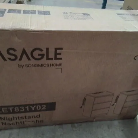 BOXED VASAGLE SET OF 2 NIGHTSTANDS WITH USB CHARGING 