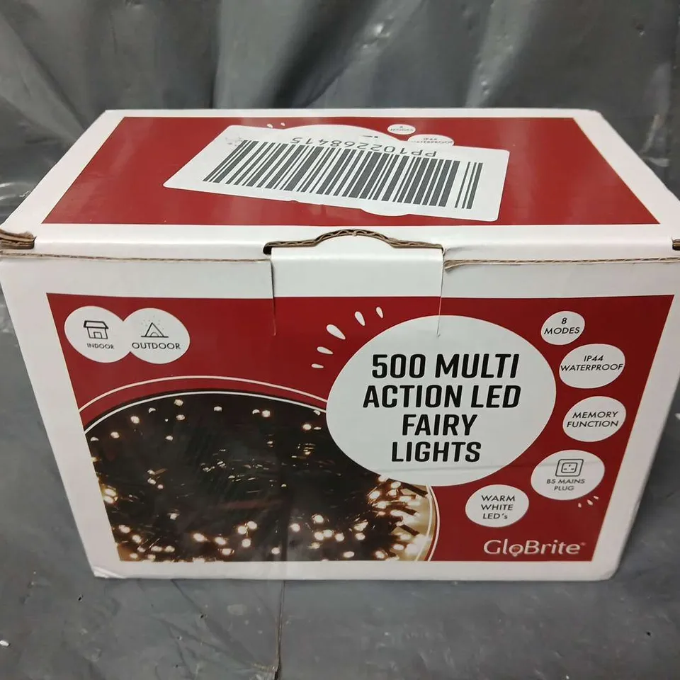 BOXED 500 MULTI ACTION LED FAIRY LIGHTS 