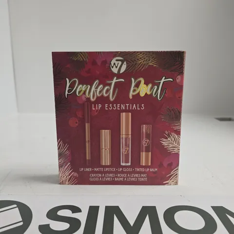 W7 PERFECT POINT LIP ESSENTIALS SET – LIP LINER, MATTE LIPSTICK, LIP GLOSS & TINTED LIP BALM