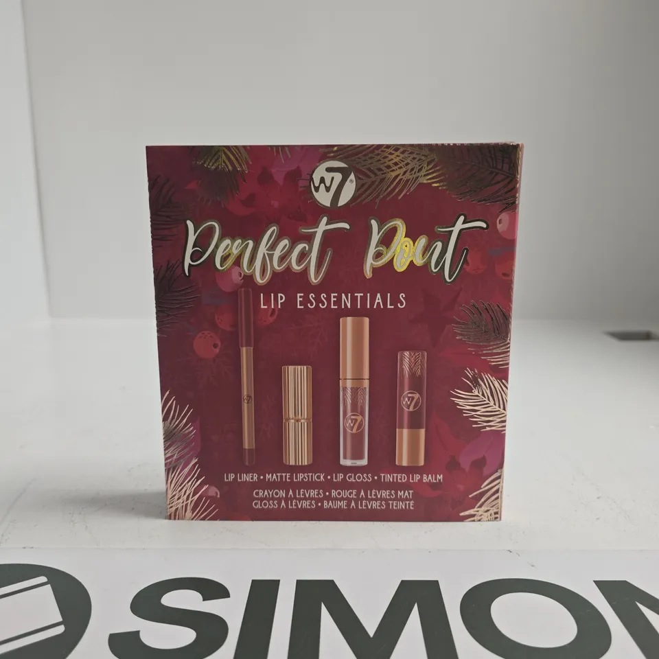 W7 PERFECT POINT LIP ESSENTIALS SET – LIP LINER, MATTE LIPSTICK, LIP GLOSS & TINTED LIP BALM