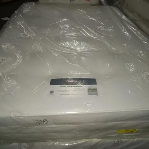 BAGGED SILENT NIGHT 1400 ORTHO POCKET MATTRESS - APPROX 135 X 190XM