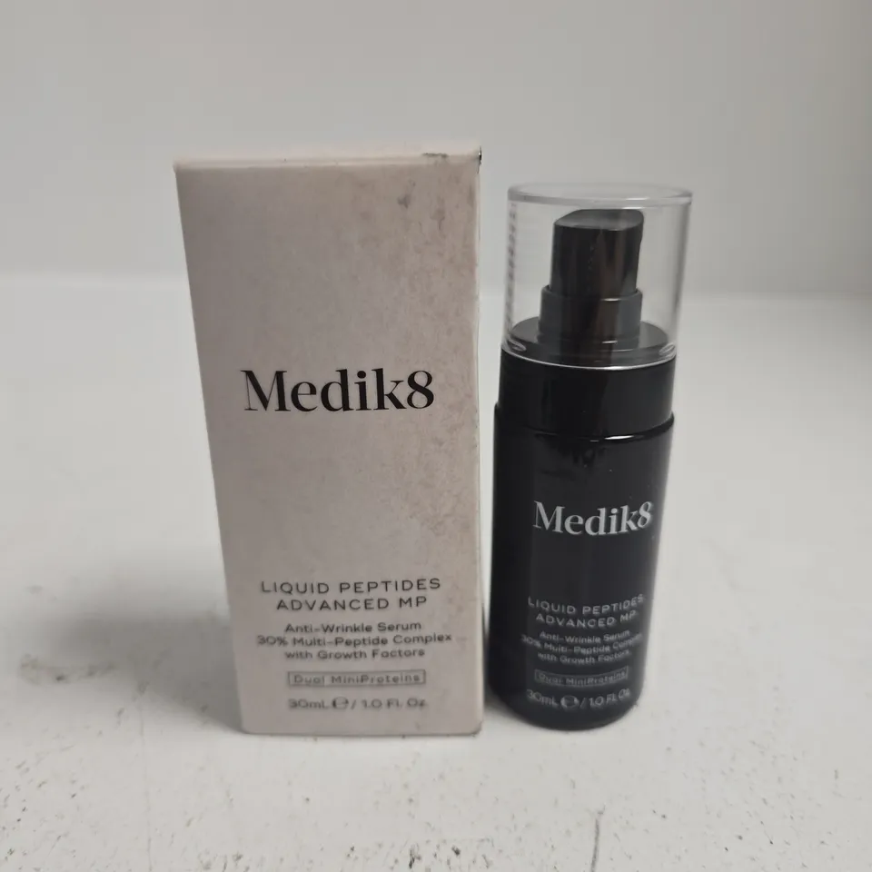 BOXED MEDIK8 LIQUID PEPTIDES ADVANCED MP ANTI-WRINKLE SERUM 30 ML