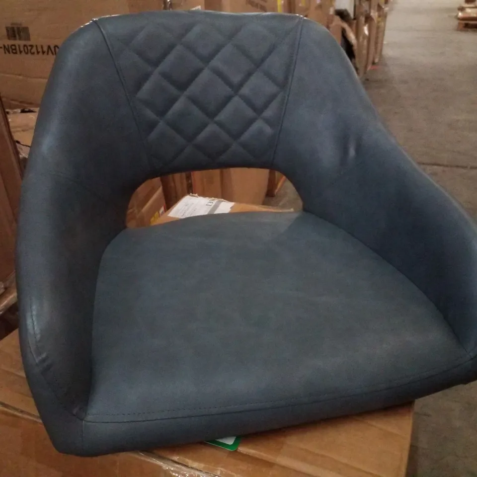 BOXED SET OF 2 DINING CHAIRS - BLUE/GREY