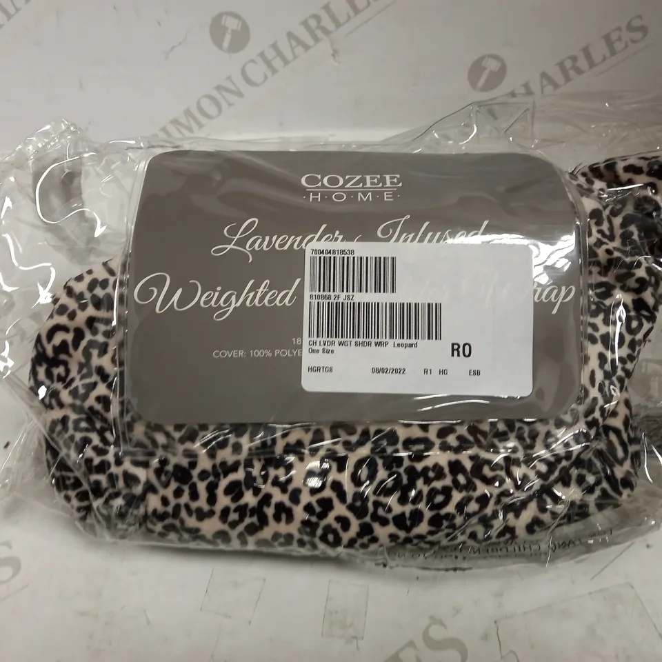 COZEE HOME LAVENDER INFUSED WEIGHTED SHOULDER WRAP