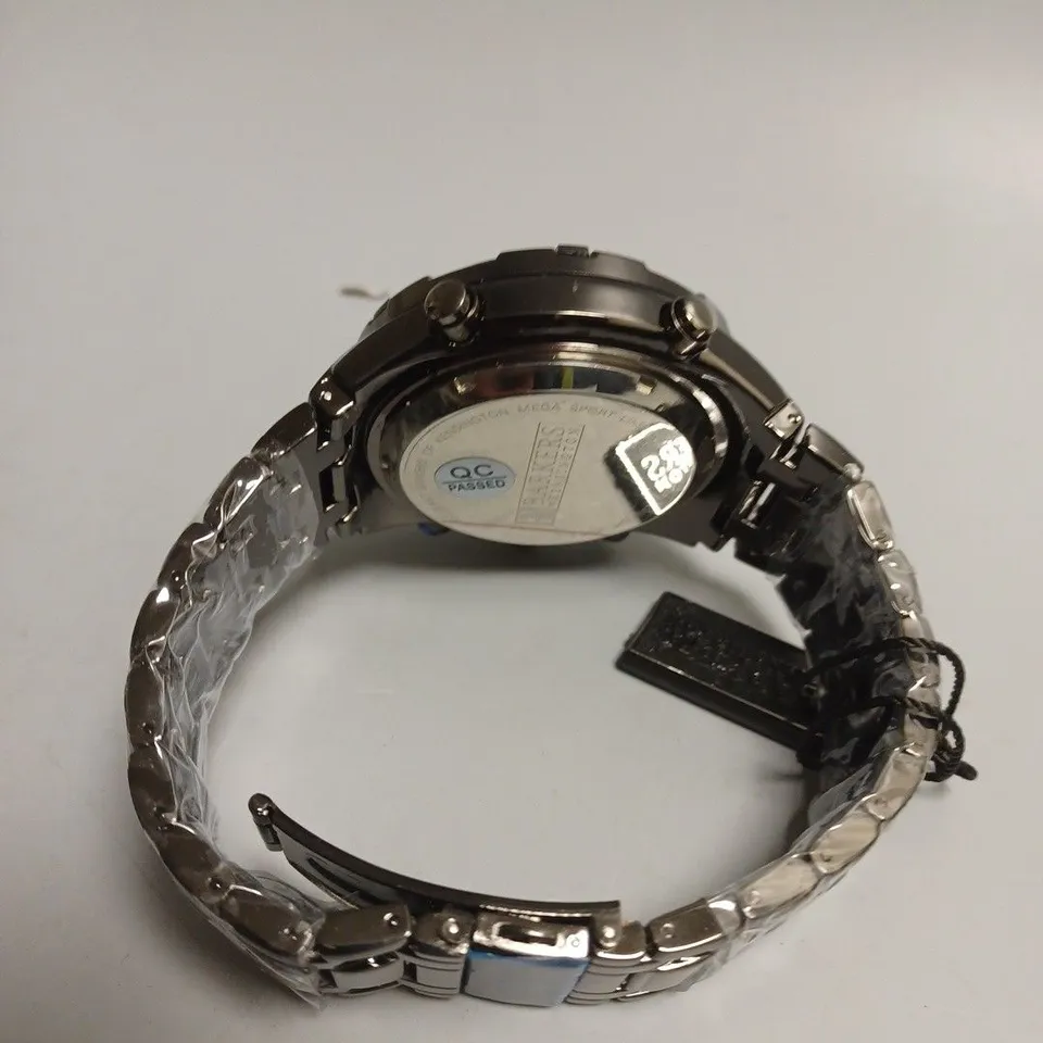 BOXED BARKERS OF KENSINGTON MEGA SPORT BLUE DIAL WATCH 