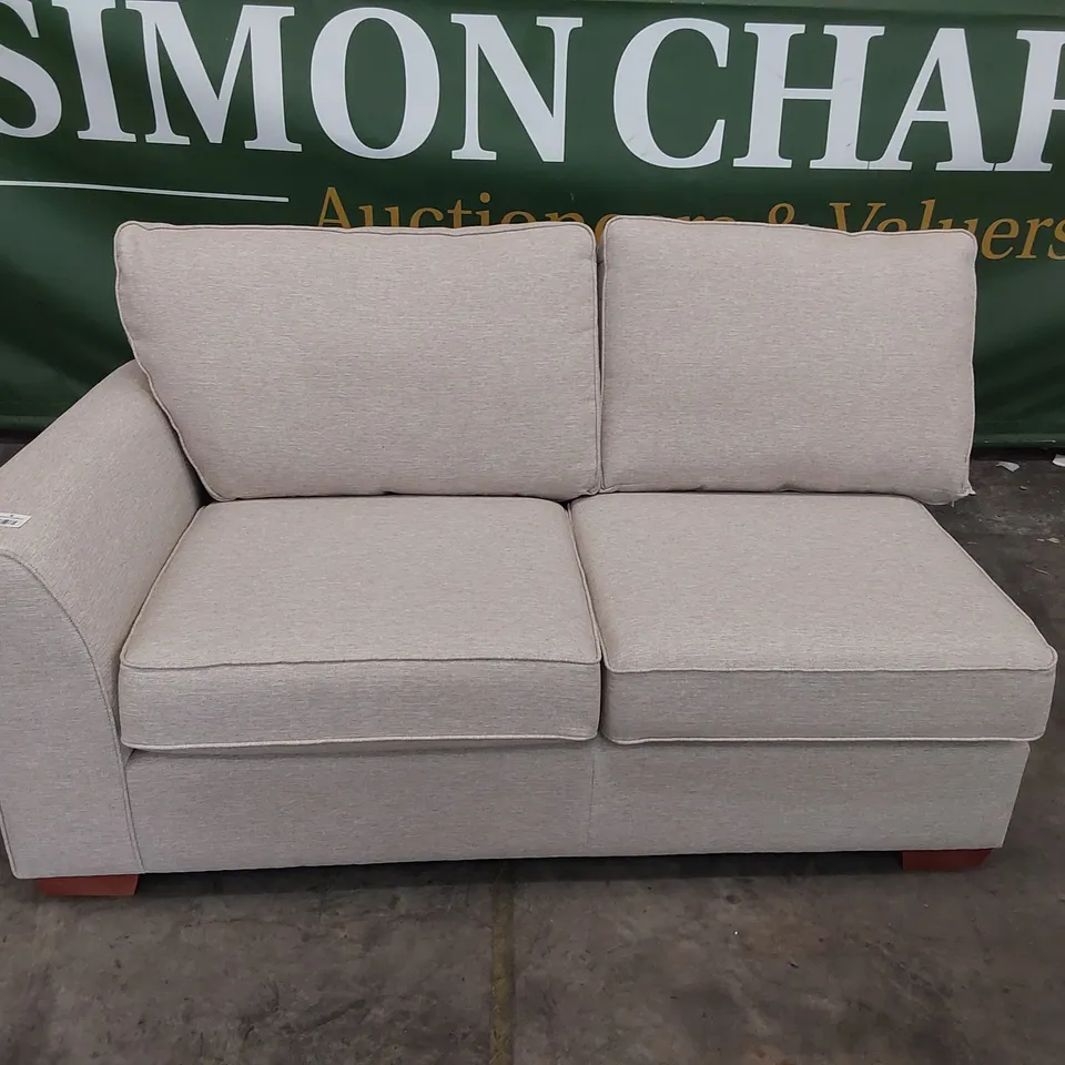 TWO SEATER SECTION NATURAL FABRIC 
