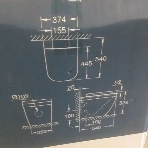 BOXED GROHE PERFECT MATCH WC SET EURO CERAMIC