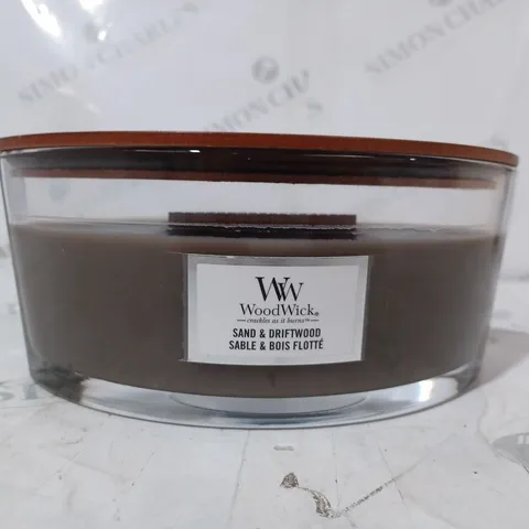 WOODWICK HEARTHWICK CANDLE – SAND & DRIFTWOOD