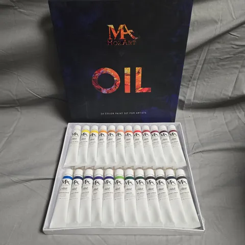APPROXIMATELY 9 MOZART OIL PAINT SET – 24 COLOURS IN 12ML TUBES