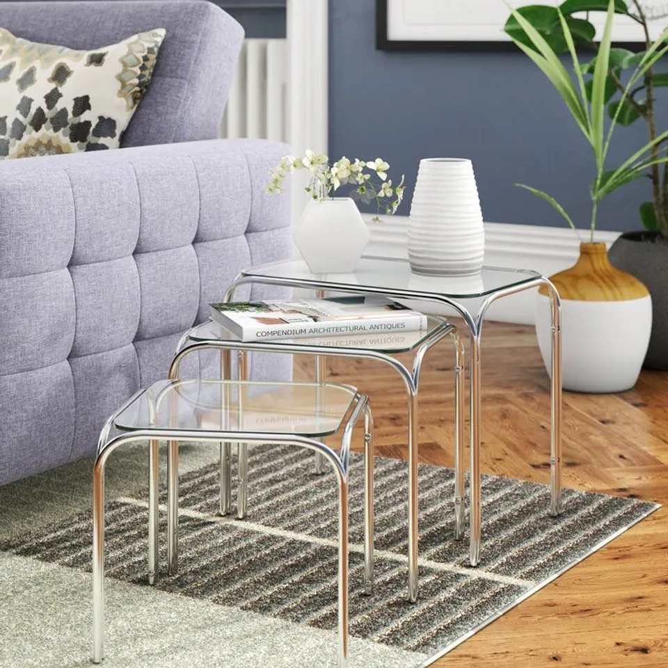 BOXED 3 PIECE NULA NEST OF TABLES 