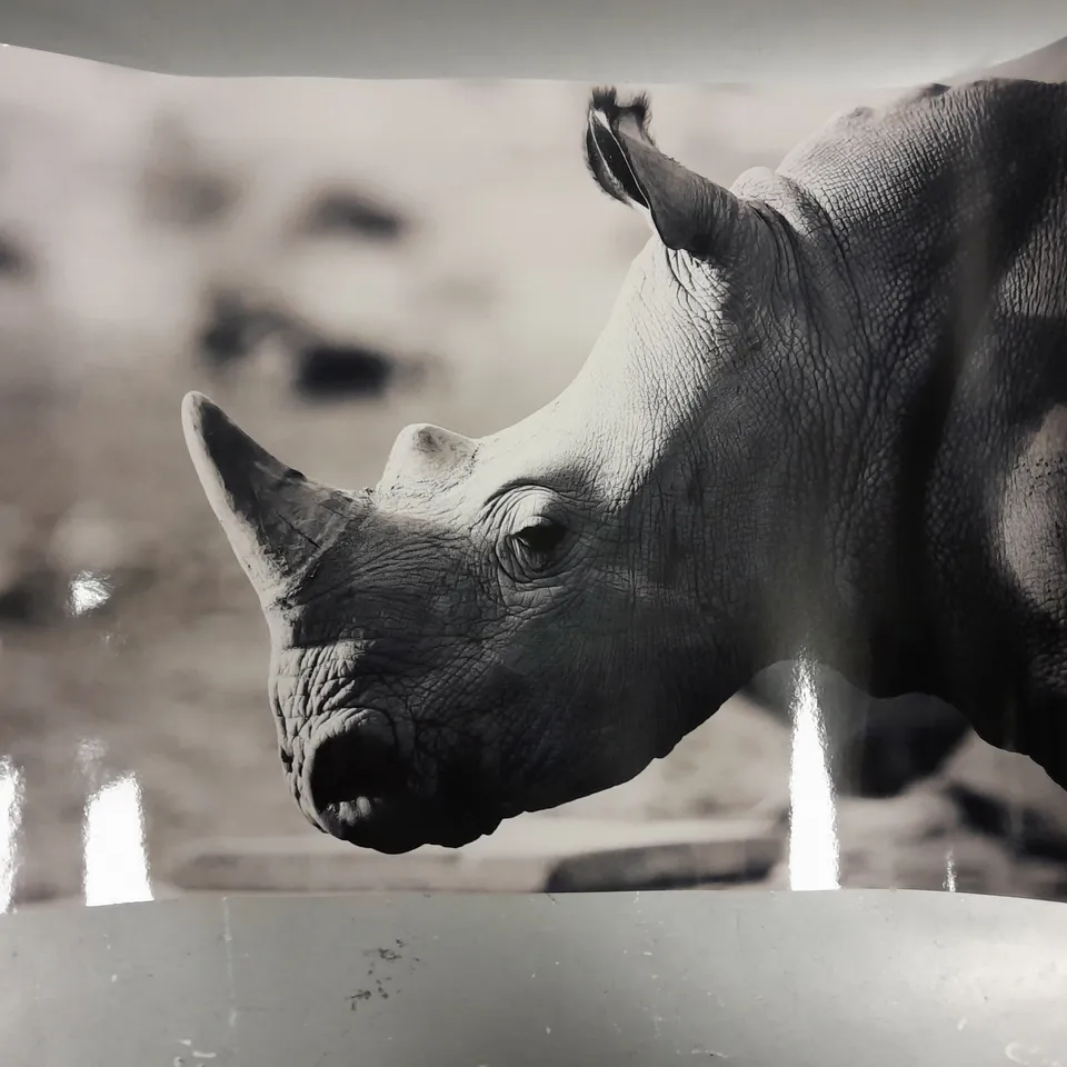 4 X ASSORTED ANIMAL PRINTS IN BLACK & WHITE 