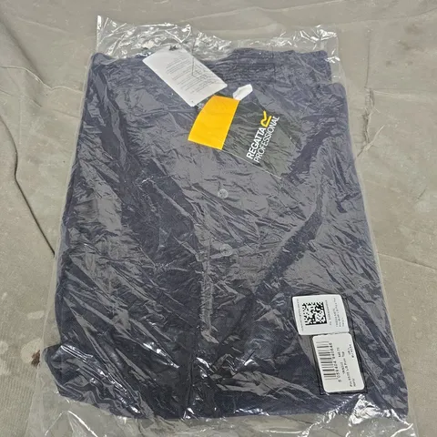 BAGGED REGATTA PRO 65/35 L/S POLO TOP IN NAVY - UK LARGE