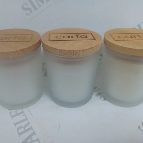 BOX OF 3 CARTA VANILLA SCENTED CANDLES