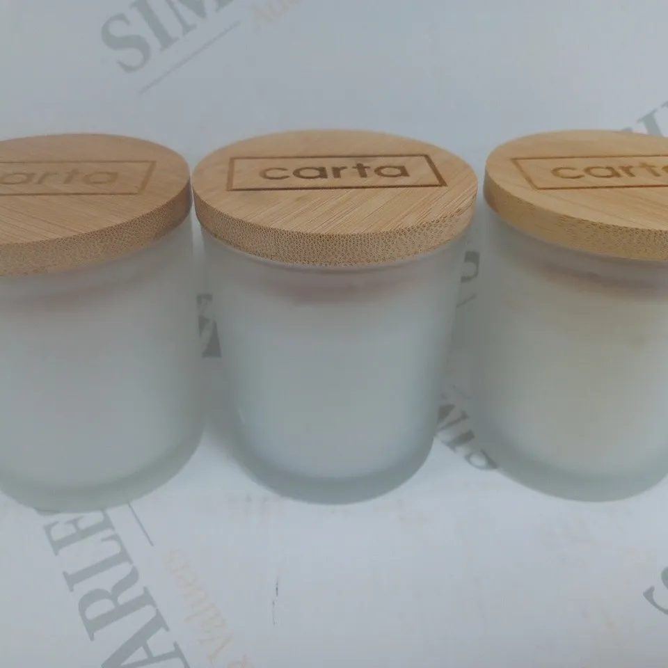 BOX OF 3 CARTA VANILLA SCENTED CANDLES