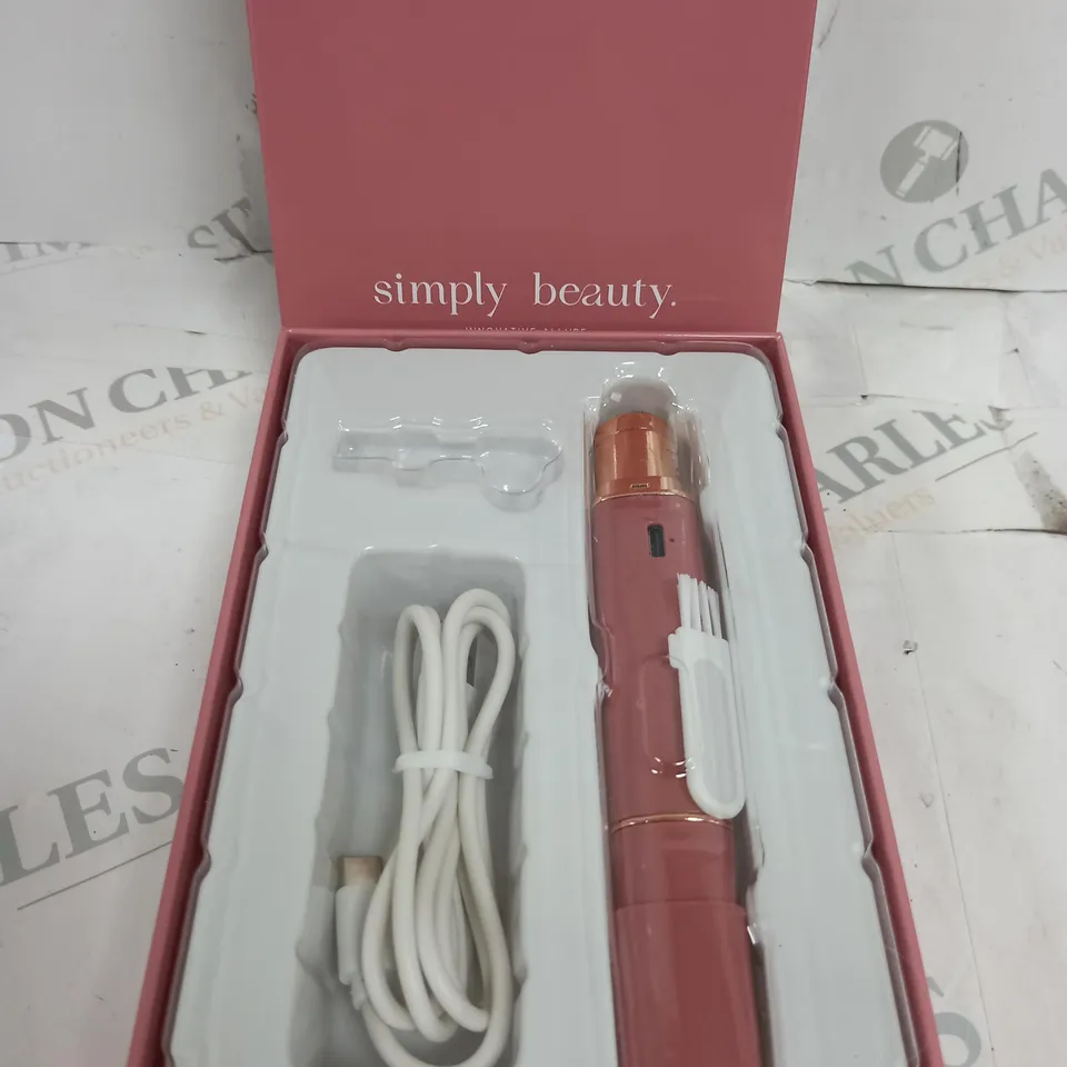 BOXED SIMPLY BEAUTY 2 IN 1 SUPER SMOOTH FACE & BROWS HAIR REMOVER, BLUSH