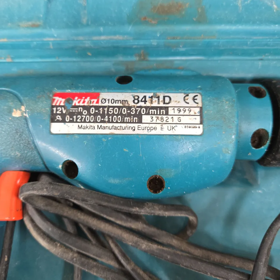 MAKITA 12V CORDLESS DRILL IN GREEN CASE – 10MM CHUCK (VERIFY MODEL)