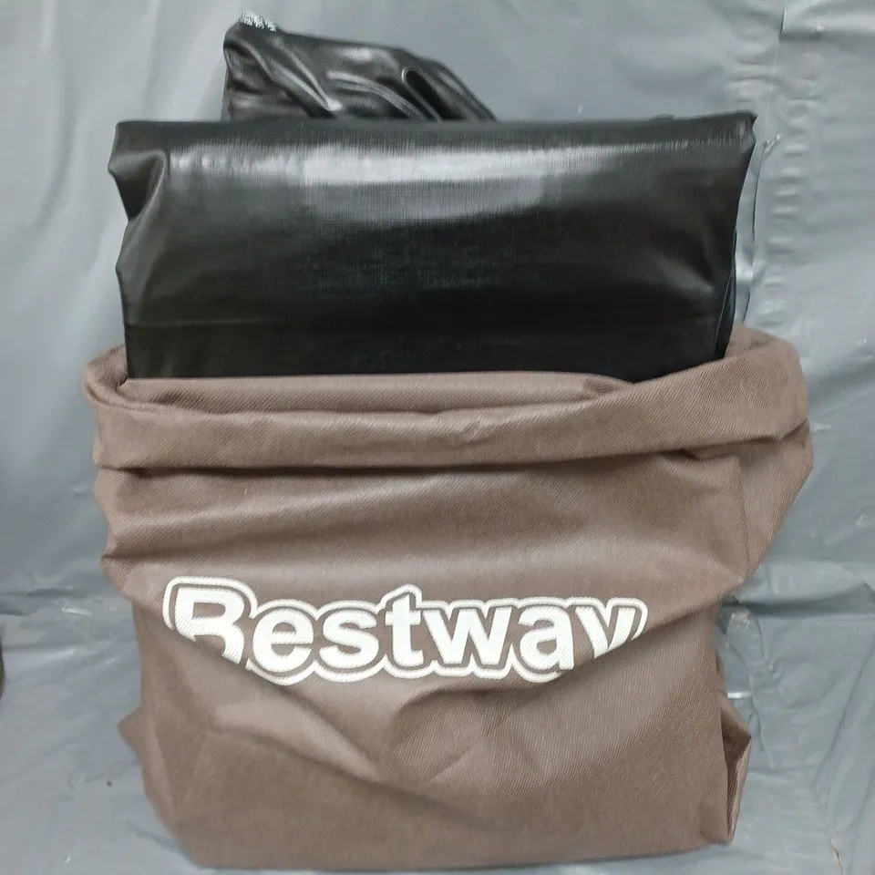 BOXED BESTWAY RAISED HEIGHT SOFT TOP AIR BED - 191 X 97 X 46CM 